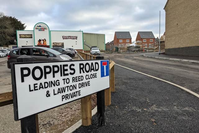 New street names at Britannia Park. Picture by Glyn Dobbs