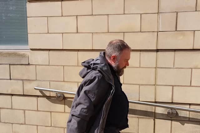 Burt leaving Northampton Crown Court