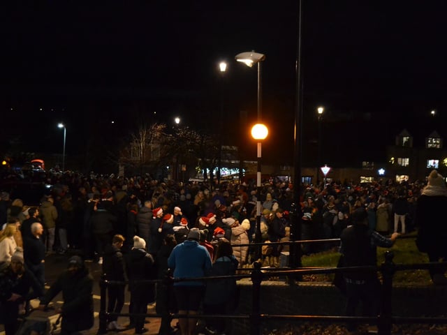 The annual Carols on the Square service saw thousands from Earls Barton and beyond visit the village to sing festive tunes this Christmas Eve