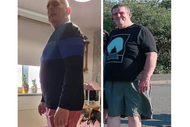 Dale Collins has lost 6st