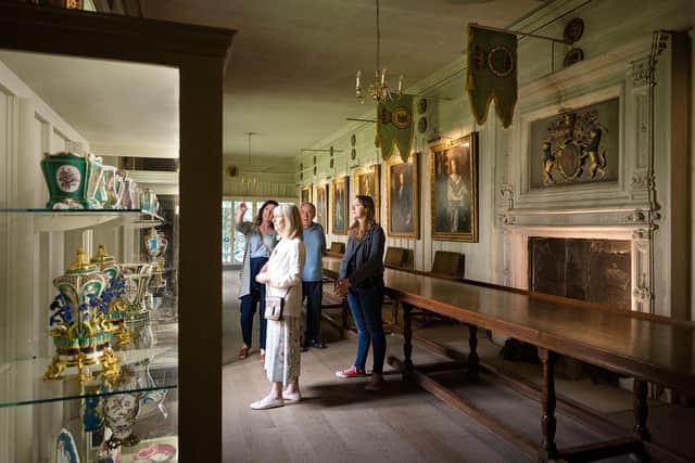 Visitors can tour the house to see its treasures