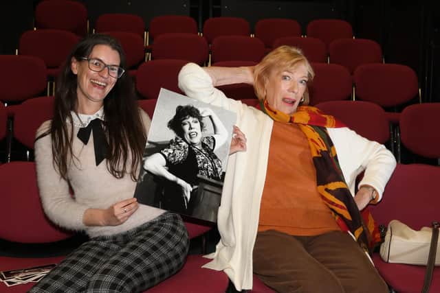 Jo Pennell star of Annie in 1995 and Susan Moore as Miss Hannigan at the Castle Theatre Wellingborough /National World