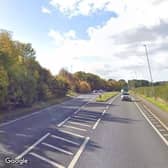 Police say a woman was taken to hospital following a crash which closed the A43 between Kettering and Northampton on Sunday