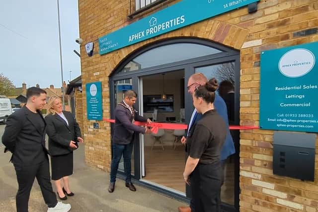 Deputy mayor of Higham Ferrers Cllr Vijay Paul cut the ribbon at a ceremony on Friday, April 12