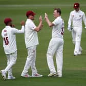 Tom Taylor took a wicket for Northants against Surrey