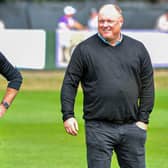 Corby Town boss Gary Setchell was all smiles after his side's win at AFC Rushden & Diamonds on Monday (Picture: Jim Darrah)