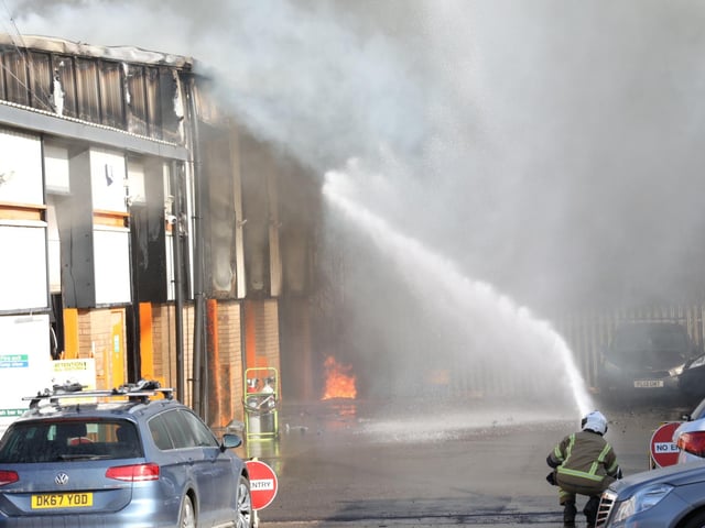 Kettering fire at Headlands MOT centre and garage
