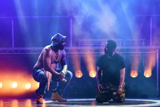 'One of the most shocking things I’ve seen': Daniel Ward and Clifford Samuel in Tambo & Bones (photo: Jane Hobson)