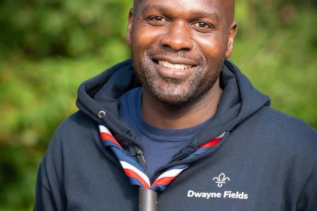 Chief Scout Dwayne Fields is a volunteer