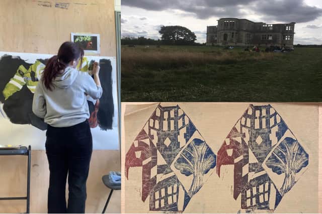Tresham students have been working on the art project with the National Trust at Lyveden
