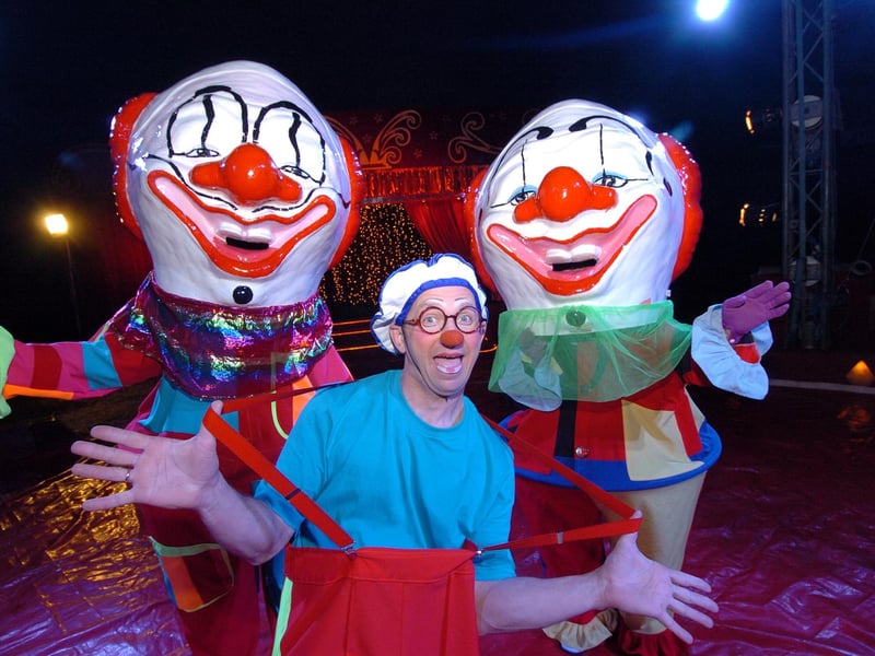 In 2010, the Roberts Brothers Circus spent the summer at Wicksteed Park. Pictured is clown Roman Stefanyuk.