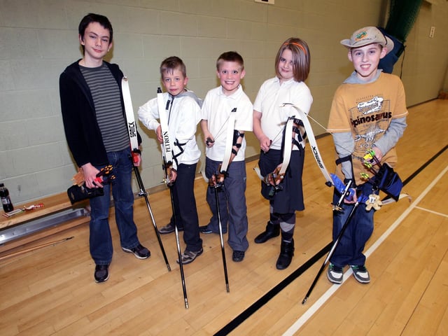 Archery lessons for John Dows, Jack East, James Flint, Courtney Packer and Daniel Nixon, 2010