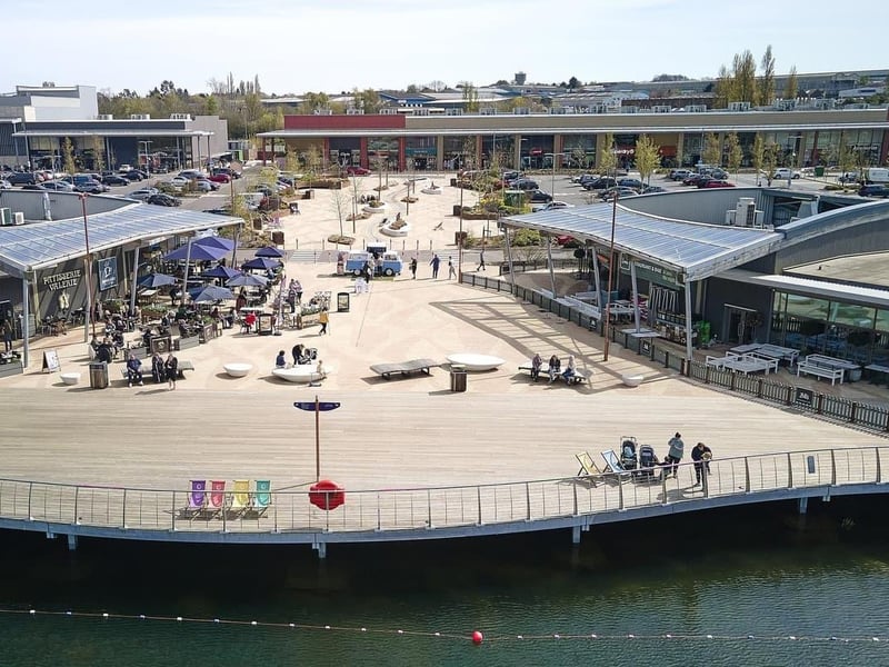 Rushden Lakes is the go-to shopping destination for people all over the county, and is home to plenty of high-street brands. It also includes family attractions like regular craft fairs, adventure golf, an IMAX cinema, and more.