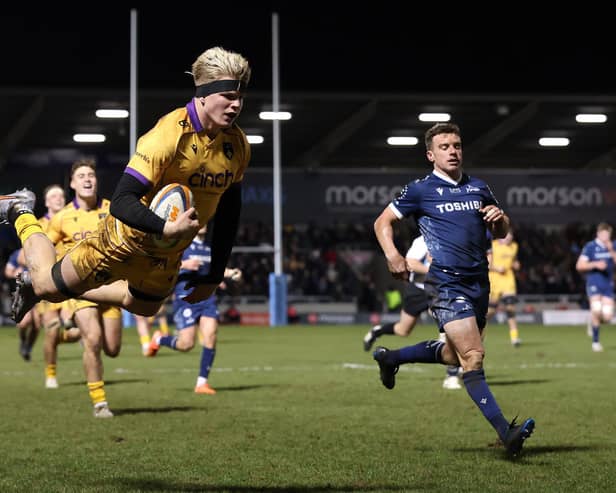 Henry Pollock helped Saints to claim a long-awaited win at Sale in January (photo by David Rogers/Getty Images)