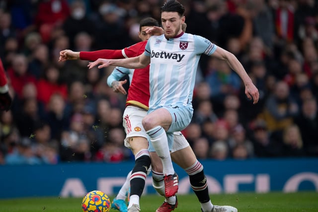 Declan Rice has been linked with a move away from West Ham all season, but it seems highly unlikely that he will leave the club before the summer. Manchester United are currently favourites (25/1), with Liverpool, Chelsea and Man City also keen.