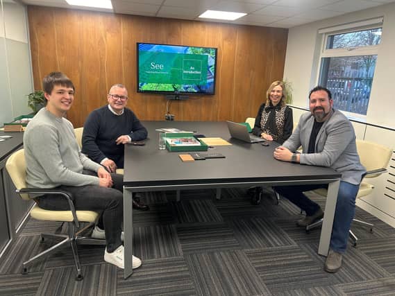 From left to right: James Soper, Lee Barron MP, Danielle Redgate and Daniel McNerney.