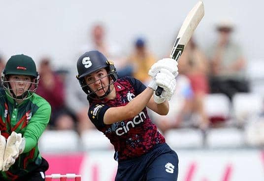 Gemma Marriott claimed three wickets and scored an unbeaten 50 as the Steelbacks Women won at Derbyshire