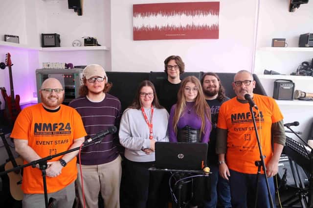 UON's Popular Music students and academics pictured at Performing Room in Northampton.