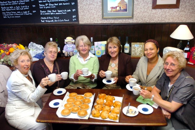 All for charity in this 2008 coffee morning. Remember it?