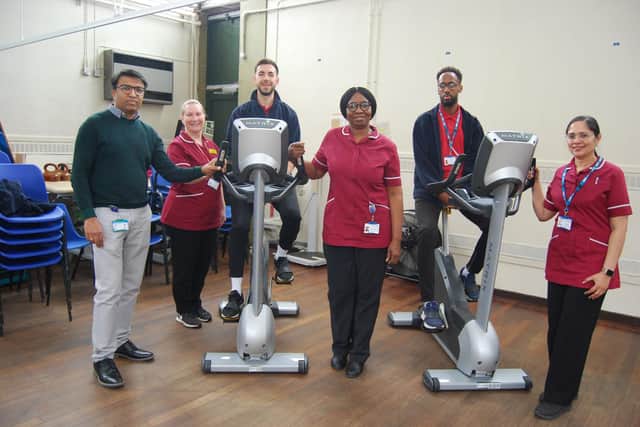 The Cardiac Rehabilitation Service team at KGH with Dr Prashanth Raju.