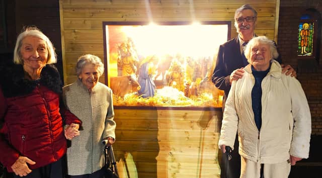 Elm Bank Care Home residents enjoy the Carols by Candlelight Service at the local St Edwards Church.