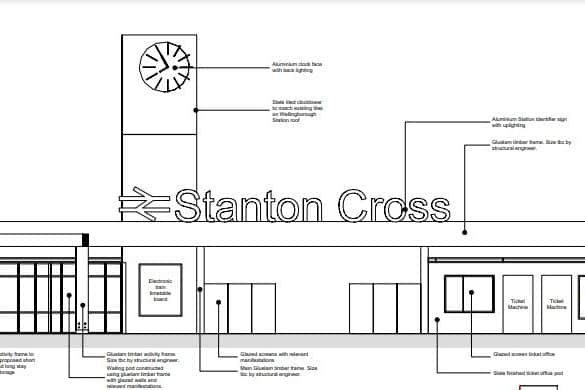 The proposed new station entrance