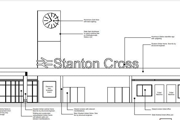 The proposed new station entrance
