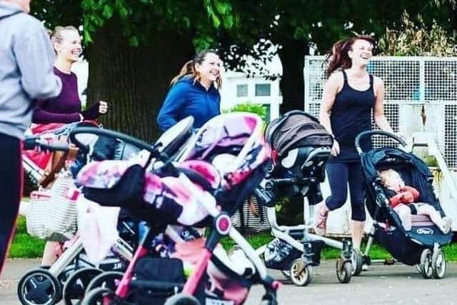 Claire now works alongside three other personal trainers – Sarah, Ella and Nicola – to offer six buggy fitness classes, three evening bootcamps, a strength training class and personal accountability training across the county.