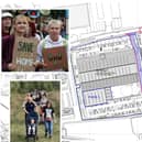Save Weekley Hall Wood campaigners and the plans submitted for a warehouse on part of the meadow/National World