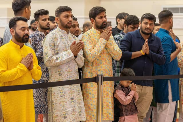 Hundreds of people from the local community celebrated Diwali at BAPS Shri Swaminarayan Mandir in Wellingborough