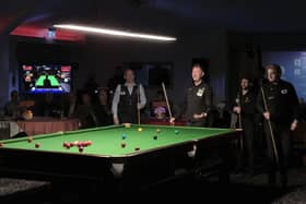 Kyren Wilson in action at the Corby snooker event raised more than £15,000 for a Corby-based children’s cancer charity. Snooker Loopy, is the third event run by TWSportsManagement, featuring former world champions facing off with fans in support of BeMoreFab.