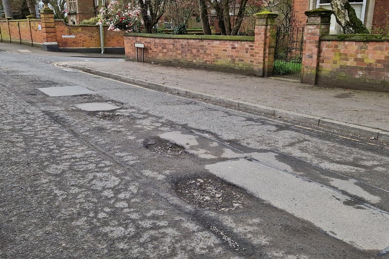 Some of the potholes in one of Kettering's loveliest streets were recently filled in, but unfortunately they didn't catch them all