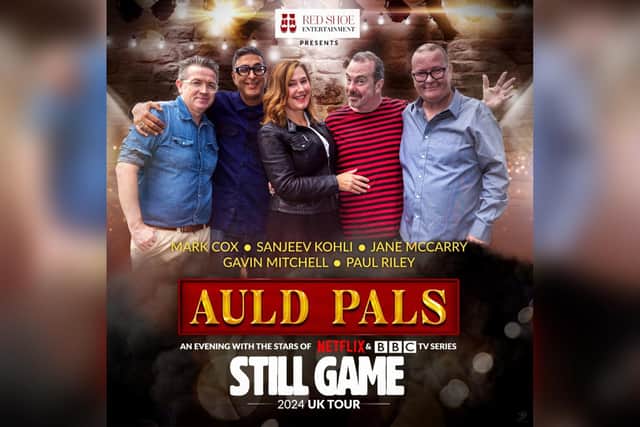 The Core will be hosting Jane McCarry, Paul Riley, Mark Cox, Gavin Mitchell, and Sanjeev Kohli in ‘Auld Pals – An Evening With The Stars Of Still Game’