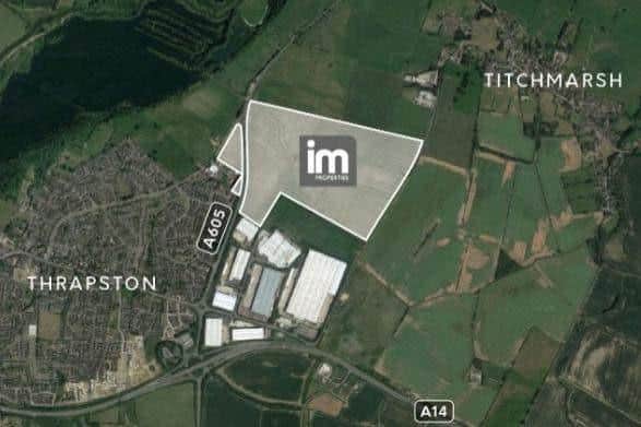 The site between Thrapston and Titchmarsh is equivalent to 60 football pitches