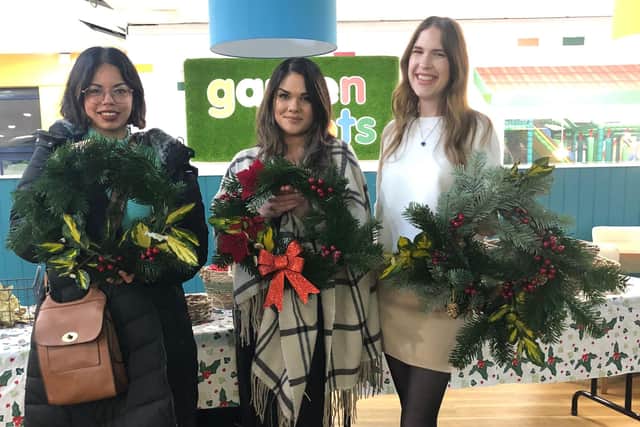 Wreath making at Cherry Lane