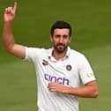 Ben Sanderson claimed his 500th wicket for Northamptonshire on the final day of the draw at Leicestershire