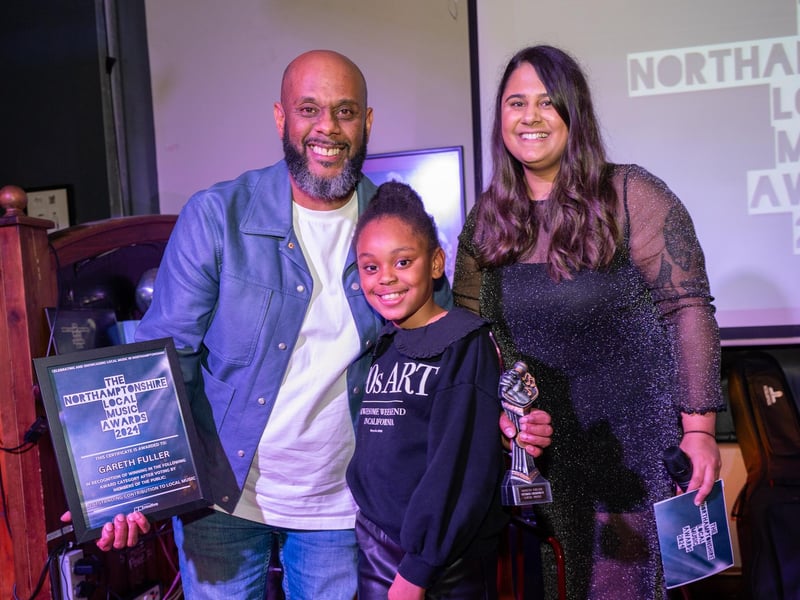 The Outstanding Contribution To Local Music Award was presented to Northants Sings Out choir founder Gareth Fuller.