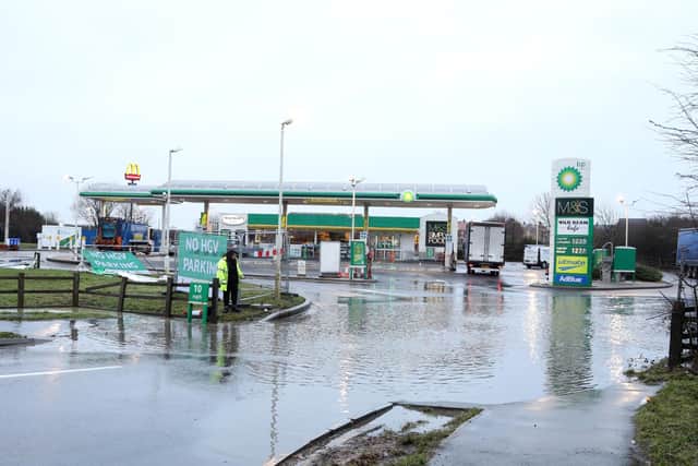 Raunds - flooding back in January 2021