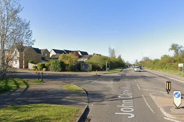 The collision happened at John Clark Way on Friday. Image: Google