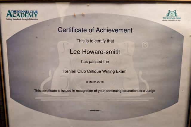 Police even seized a framed certificate of achievement from The Kennel Club.