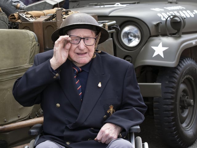 Eric Page at the Desborough 1940s weekend that saw residents and visitors enjoy a day of wartime nostalgia/Glyn Dobbs