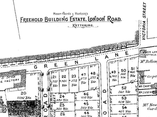 An early map of Green Lane Every Picture Tells a Story by Dave Clemo