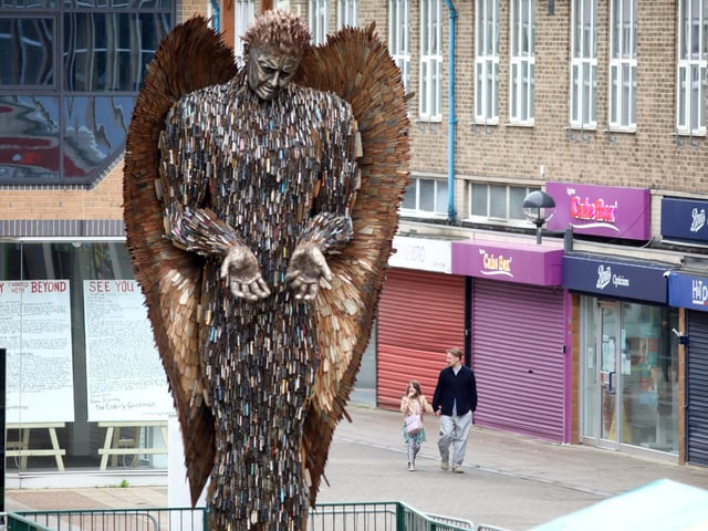The British Ironwork Centre created the Knife Angel as a vehicle to voice the concerns of the nation, its communities, families, and victims affected. The Knife Angel, under the 'Safe a Life, Surrender Your Knife' campaign, exists to spearhead change