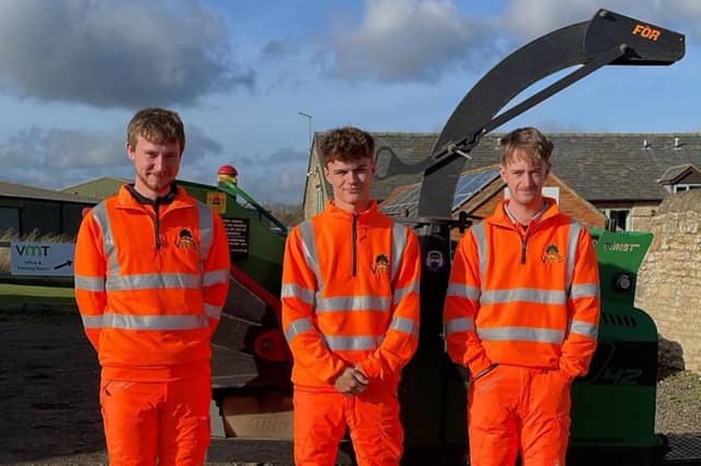 Pictured are three of the new VMS apprentices (L-R) Chris Belbin, Kyle Bailey and William Childs