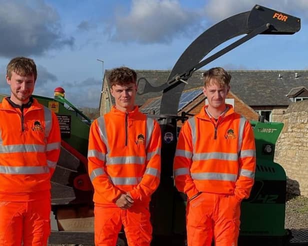 Pictured are three of the new VMS apprentices (L-R) Chris Belbin, Kyle Bailey and William Childs