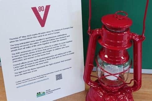 North Northants Council will mark VE 80 by lighting lamps in five of their offices/NNC
