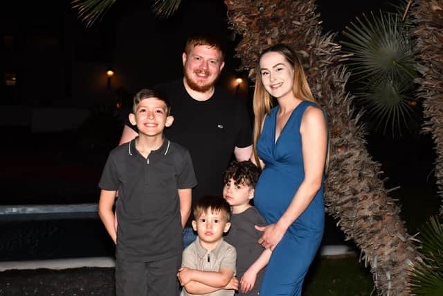 Steve and Leila Souch with their three boys (L-R), Riley, Rory and Reuben