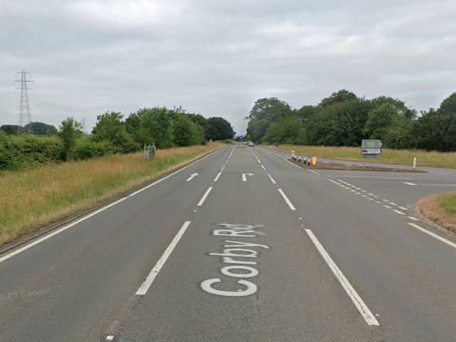 The A427 at The Hill junction near East Carlton /Google