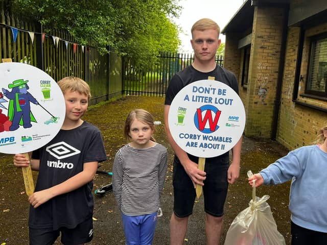 A youth club in Corby has dedicated their time this week to cleaning up the town’s streets