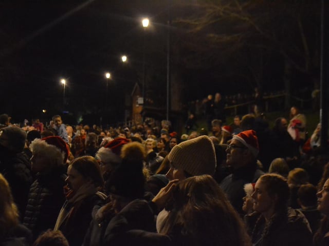 Thousands gather in Earls Barton Square for annual carol service